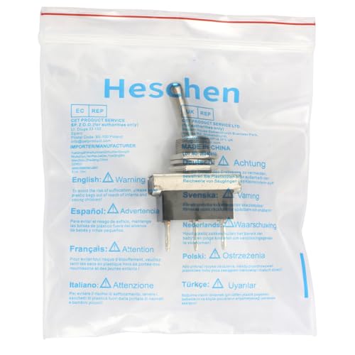 Heschen Металлический тумблер Flick Flip 12V 25A ON/ON 2 позиции 3 штырька для приборной панели автомобиля