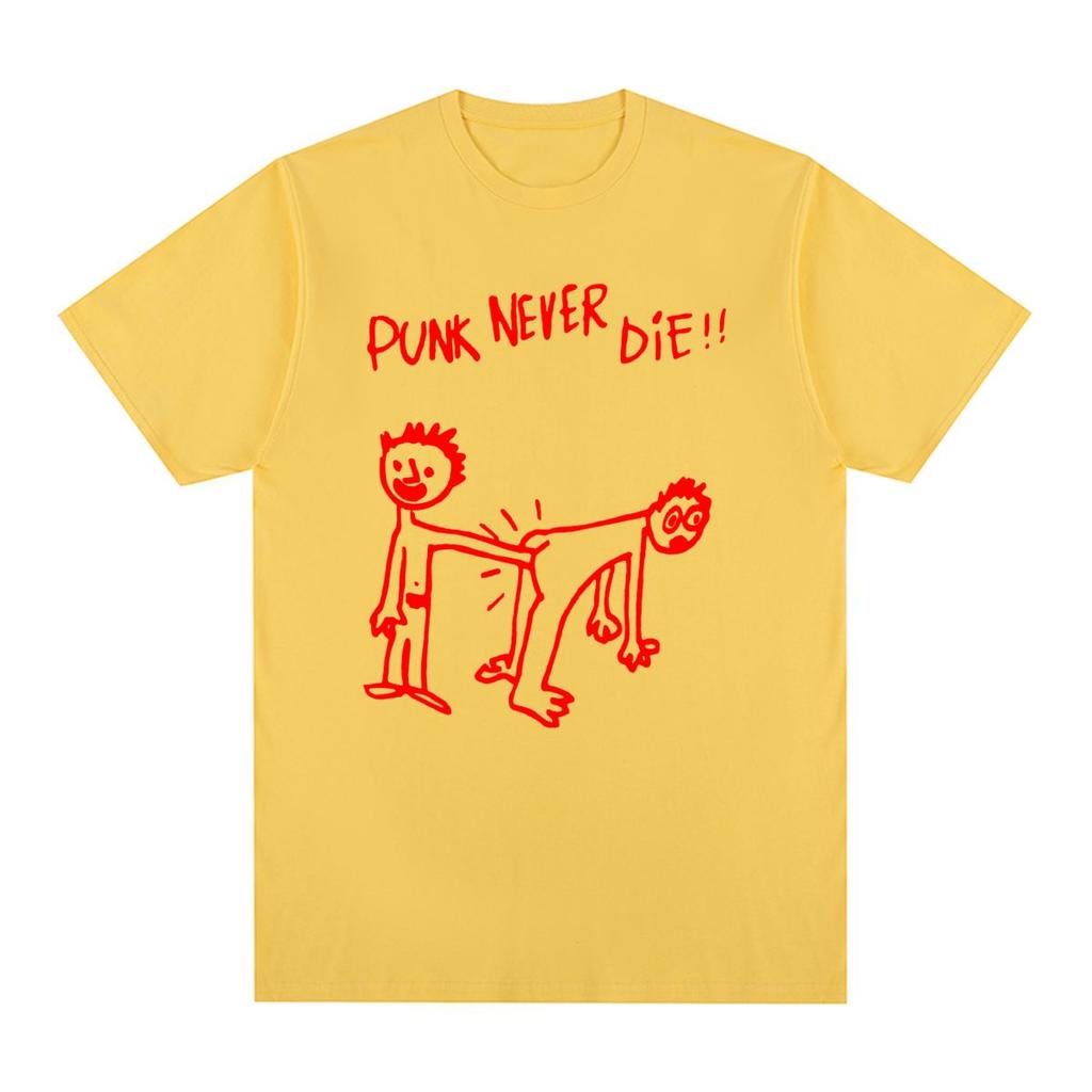 Punk Never Die Vintage T-shirt Cotton Men T shirt New Tee Tshirt Womens Tops