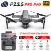 New F22S PRO GPS Drone 8KESC Dual Camera WIFI FPV RC Quadcopter Obstacle Avoidance 3500M 2-Axis Gimbal Brushless Professional Camera Drone Toy