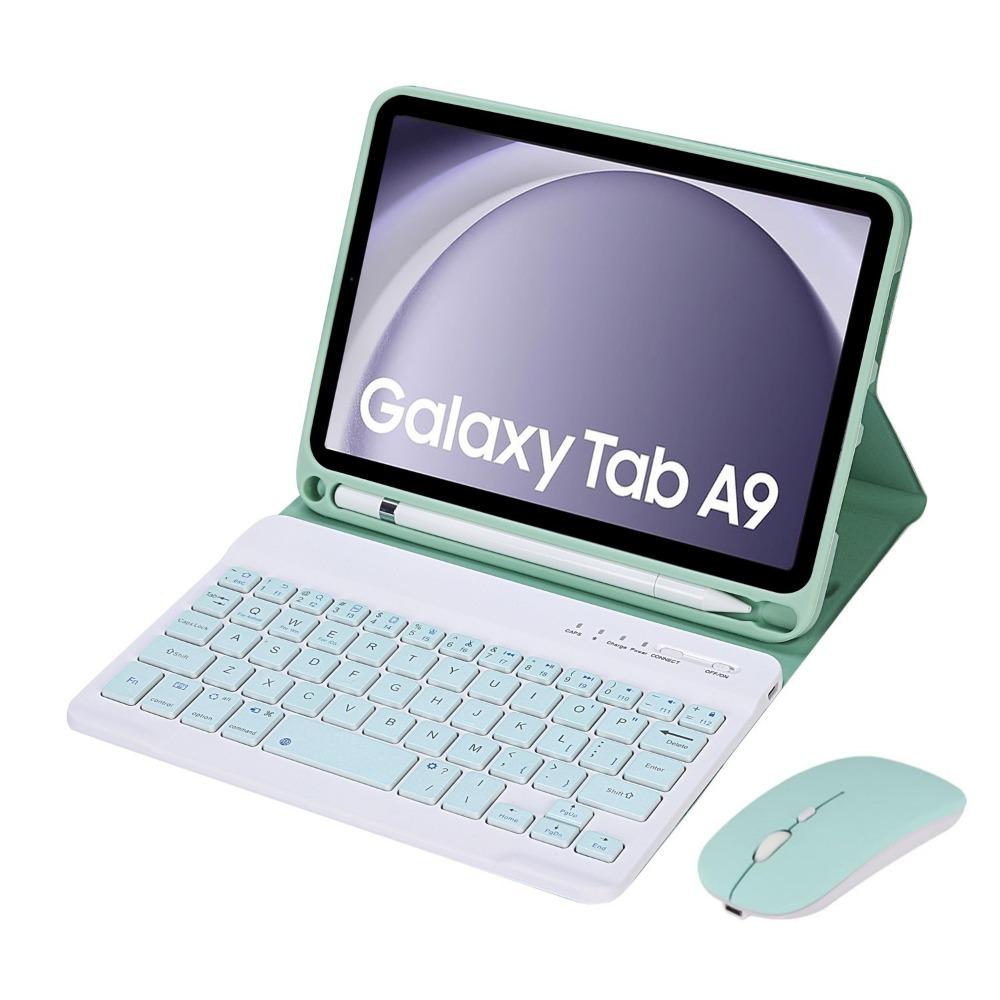 Для Samsung Tab A9 8.7 кожаный чехол с Bluetooth-клавиатурой, подставкой, защитный чехол для планшета Tab A9 Plus