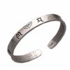 Six-character Mantra Silver-plated Bracelet Men and Women Open Bracelet Heart Sutra Xiangyun Six-character Daming Mantra Bracelet for Mom