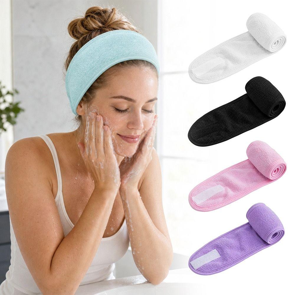 Non-slip Wide Hairband Stretchable Hair Band New Towel Headband Makeup