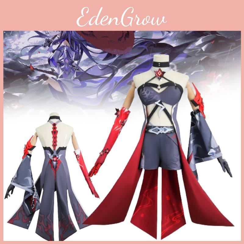 Яркий желто-красный костюм для косплея для игровых энтузиастов с париком