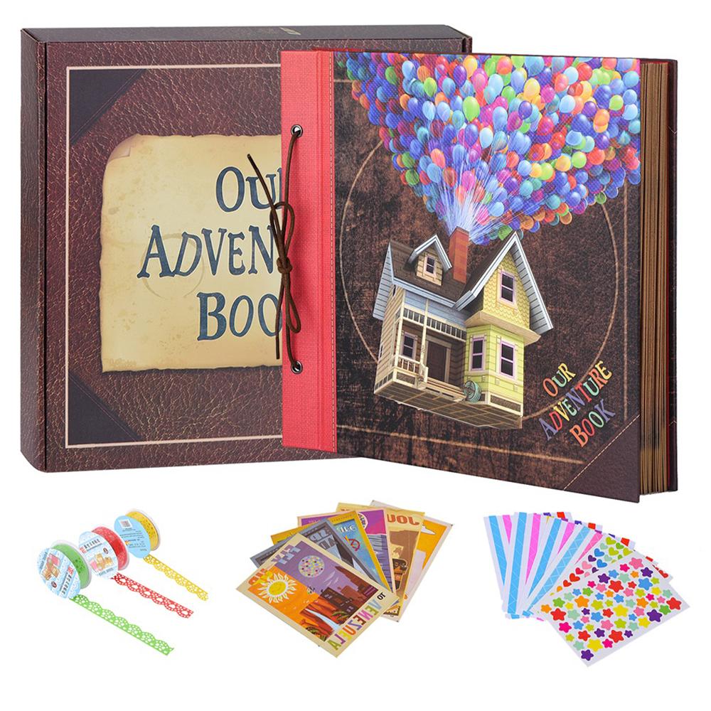 Our Adventure Book 60 Pages DIY Handmade Photo Album Scrapbook Vintage Album Travel Anniversary Memory Wedding Mothers Day Gift