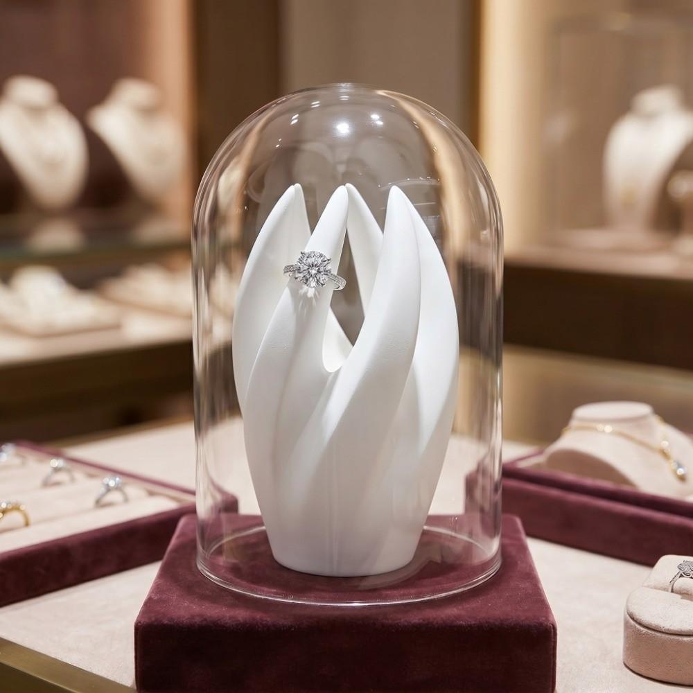 Finger-Shaped Ring Storage Stand 3D Printed Necklace Holder Jewelry Display Stand  Counter Display