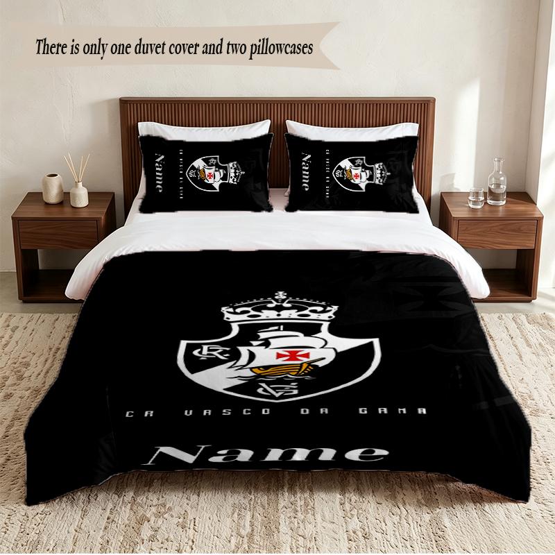 Vasco da Gama Personalized Custom Name 3‑Piece Bedding Set Soft Duvet Cover Set For Bedroom Home Decor