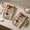 Cute Felt Coffee Cart Print Bath Towel, Soft Quick Dry Absorbent Towel for Bathroom