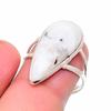 Natural Moonstone Gemstone Handmade 925 Sterling Silver Jewelry Ring Size 8 k0D75