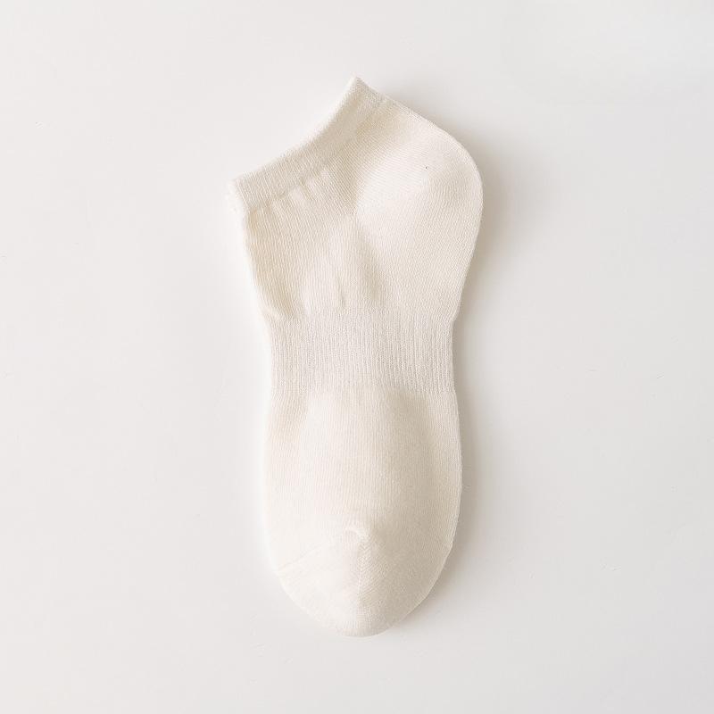 Черные, белые и серые женские всесезонные спортивные влагопоглощающие однотонные универсальные и дышащие хлопковые носки с длинным голенищем