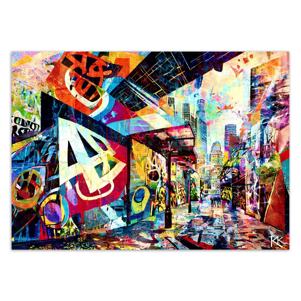 Обои Красочный город