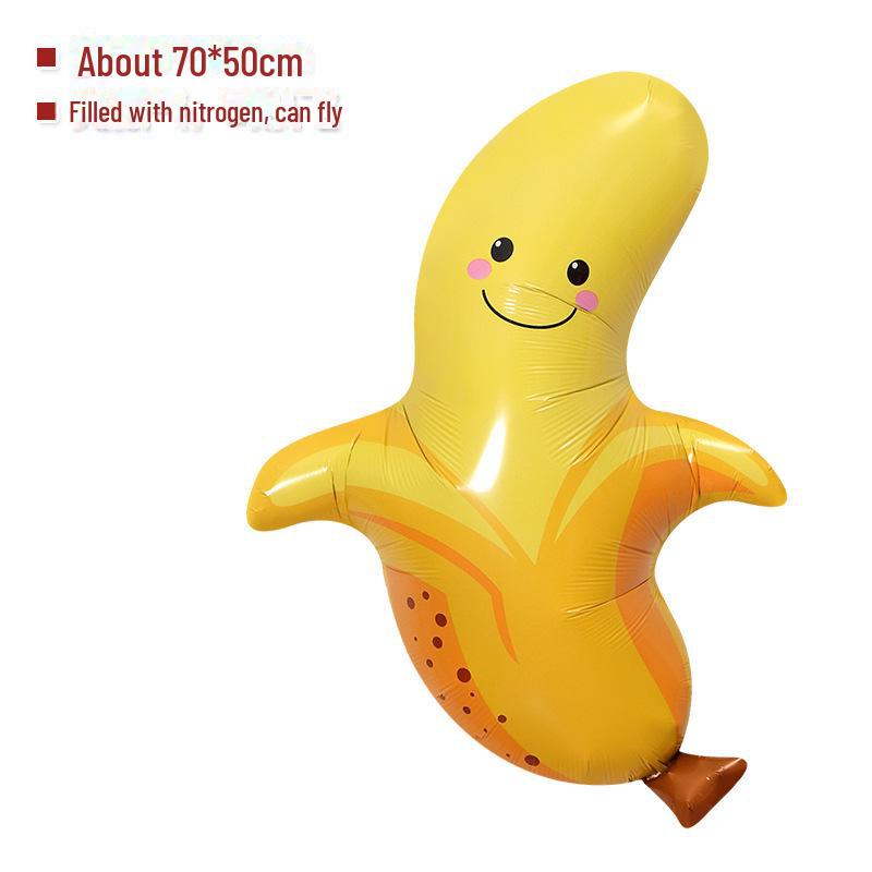 Мультяшные фольгированные шары в форме фруктов: Украшения для вечеринки с яблоками, ананасами, арбузами и виноградом