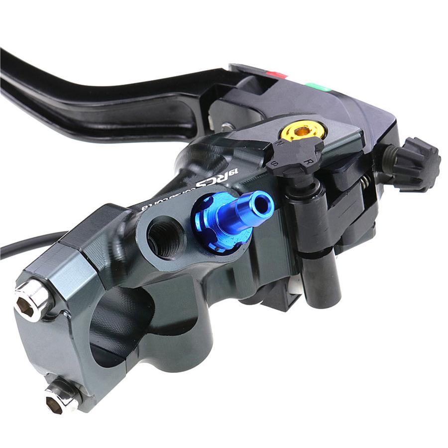 Pair CNC 19 RCS Motorcycle Brake Master Cylinder Cable Clutch Radial Brake Pump 22mm Universal For Honda Yamaha Kawasaki Suzuki