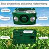 Светильник для отпугивания животных, солнечные предупреждающие огни с громким звуком, устойчивый к погодным условиям, отпугивающий свет для фермерского поля, двора