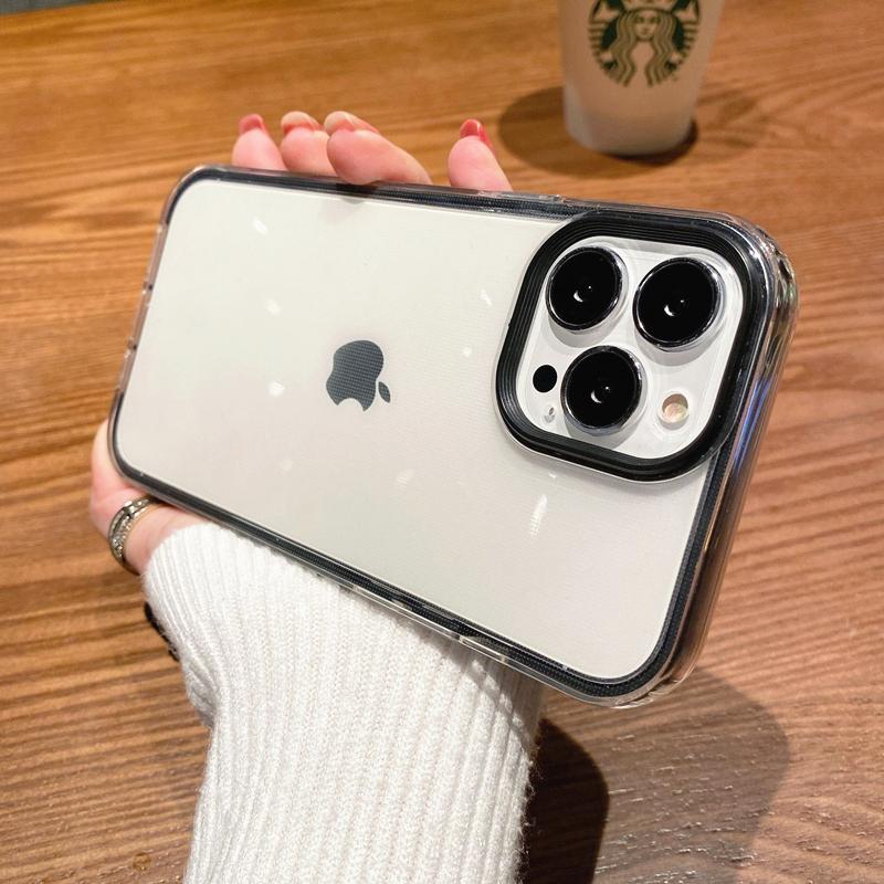 Разноцветный прозрачный чехол для телефона конфетного цвета для iPhone 16 Pro Max 15 14 13 12 11 X XS XR 7 8 Plus SE Прозрачная мягкая противоударная накладка