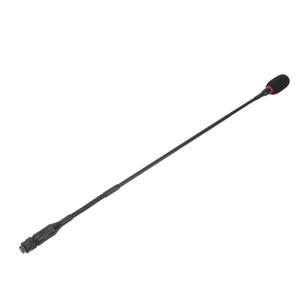 Gooseneck Microphone 59CM 4 Holes Aluminum Alloy Flexible Condenser Mic for Meetings Video