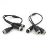 M12 4Pin Y Splitter Aviation Head To Aviation Head Male To 2 Female To 2 Male 4 Core Extension Cable Adapter for CCTV Camera