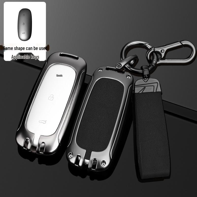 Чехол для ключа L9/L8/L7MAX: Премиальный металлический корпус, защита на одну пряжку для мужских ключей от машины