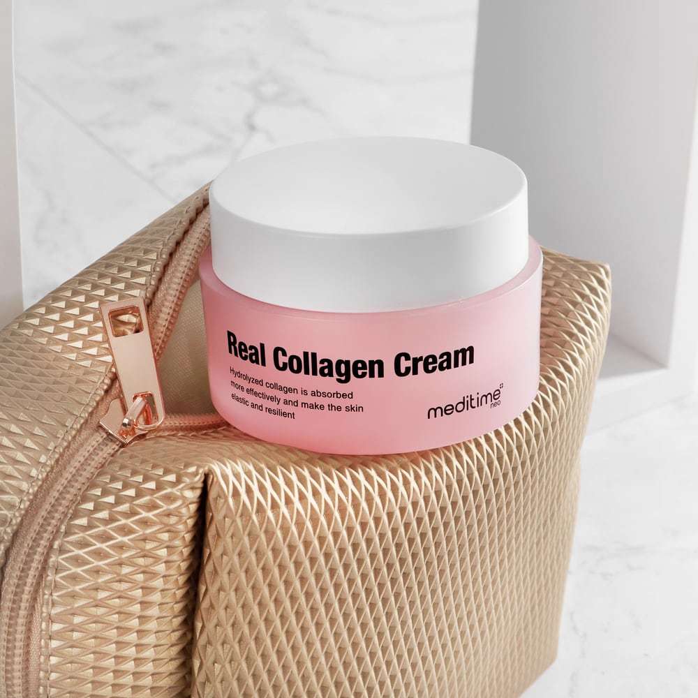 Meditime Крем Neo Real Collagen Cream 50 мл, омолаживающий, антивозрастной, увлажняющий, корейская косметика, Kbeauty, образец