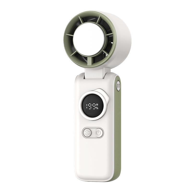 Ice Pack Handheld Small Fan Cooling Digital Display 199 Speed Turbine High Speed Fan Usb Portable Fan