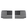 2x Black Rear Side Window Trim Stickers USA Flag Decal For 15-22 Ford F-150 F150