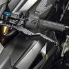 Комплект рычагов ZETA RACING CBR250RR Pivot Street, черный, складной, из высокопрочного алюминиевого сплава, бесступенчатая регулировка положения рычага, автоматический возврат рычага