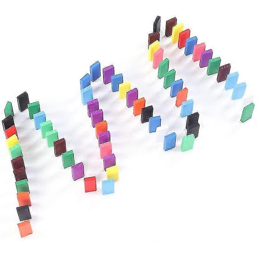 120pcs Wooden Domino Block Set Domino Racing Toy