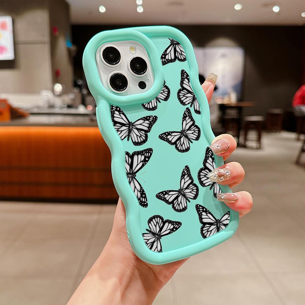 Мягкий чехол для телефона Macaron из ТПУ для Xiaomi Poco X3 X5 X6 M6 Pro Redmi 10c 12C 13C Redmi Note 9 10 11 12 13 Pro 10s 11s 12s, чехол Ae58 с бабочкой, арт-дизайн