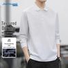 Мужская однотонная футболка-поло с длинным рукавом Jeanswest