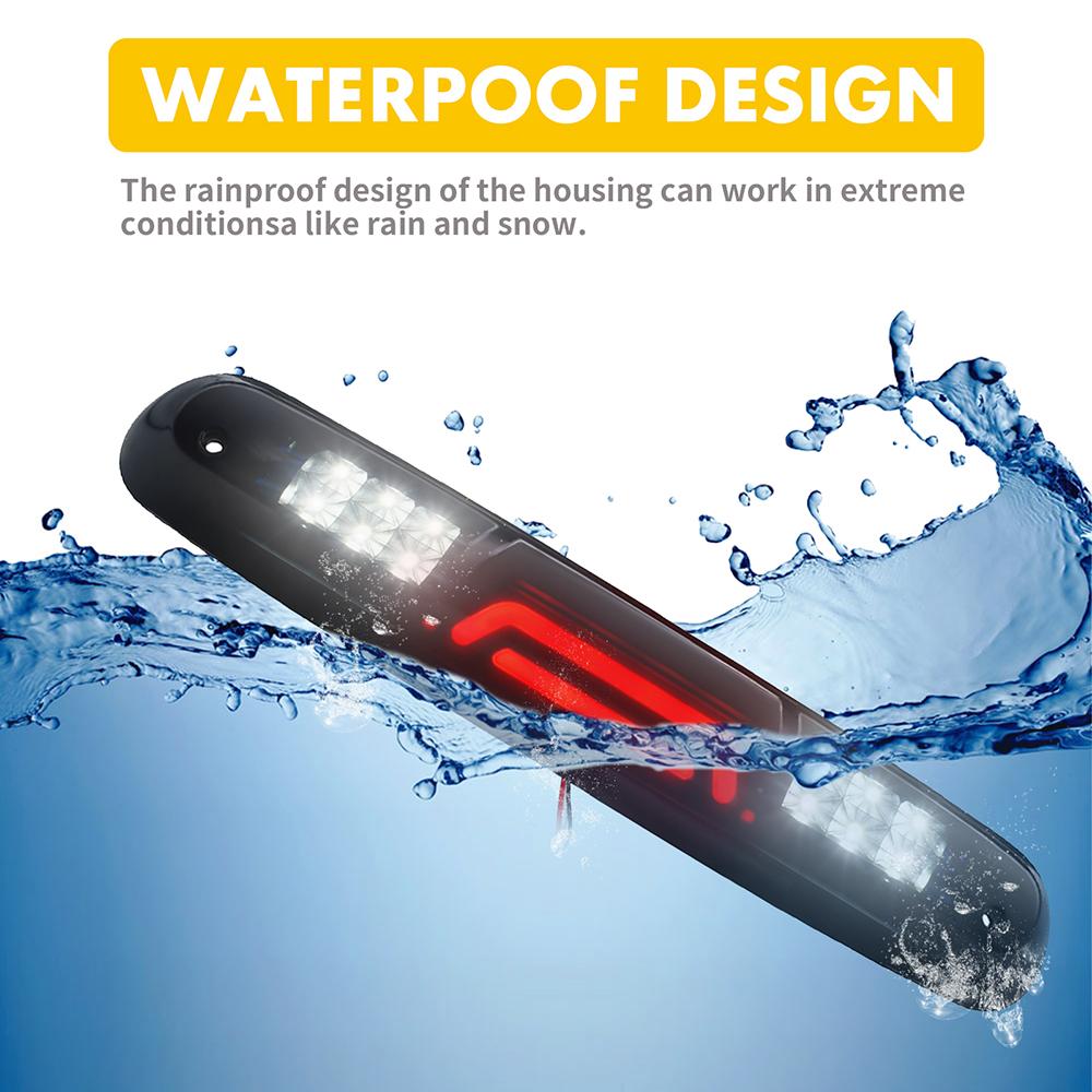 Светодиодный третий 3-й стоп-сигнал, высокорасположенный, задний стоп-сигнал для груза для Chevy Silverado GMC Sierra 1500 2500 3500 HD Classic 2007-2013