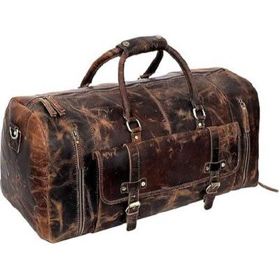 Новая дорожная сумка из натуральной кожи буйвола, большая, ручной работы, винтажная сумка для отдыха на природе для мужчин с отделением для обуви,