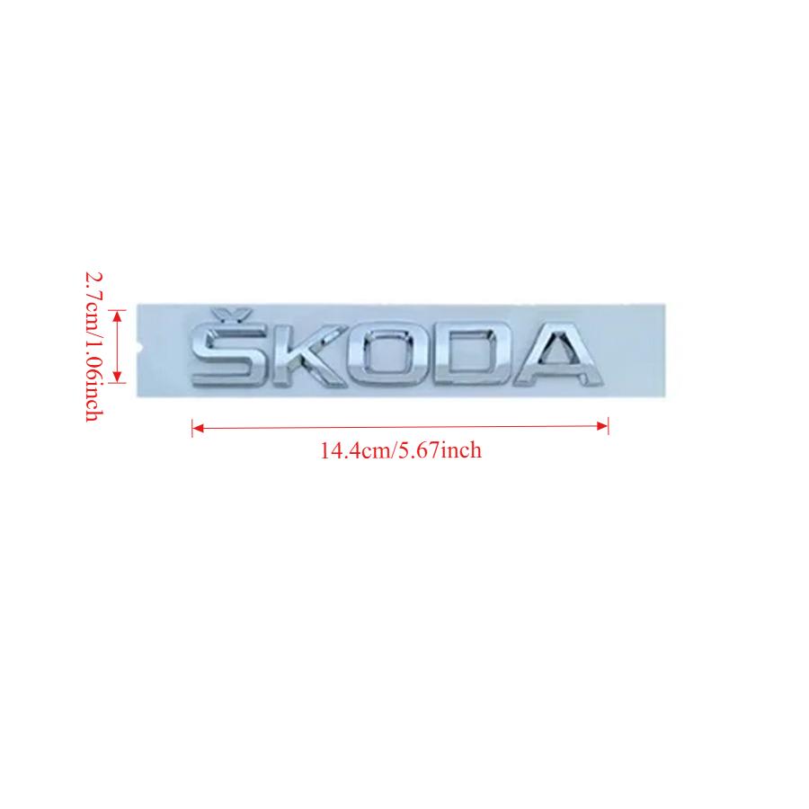 1 шт. ABS Автомобильный Задний Значок Багажника Наклейка для Octavia Kodiaq Karoq Superb Rapid Fabia Kamiq Yeti 4x4 Буквенный Логотип Аксессуары