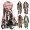 Spring And Summer Satin Long Scarf For Women Sunscreen Shawl Fashionable Beauty Scene Satin Long Scarf Versatile Travel Scarf
