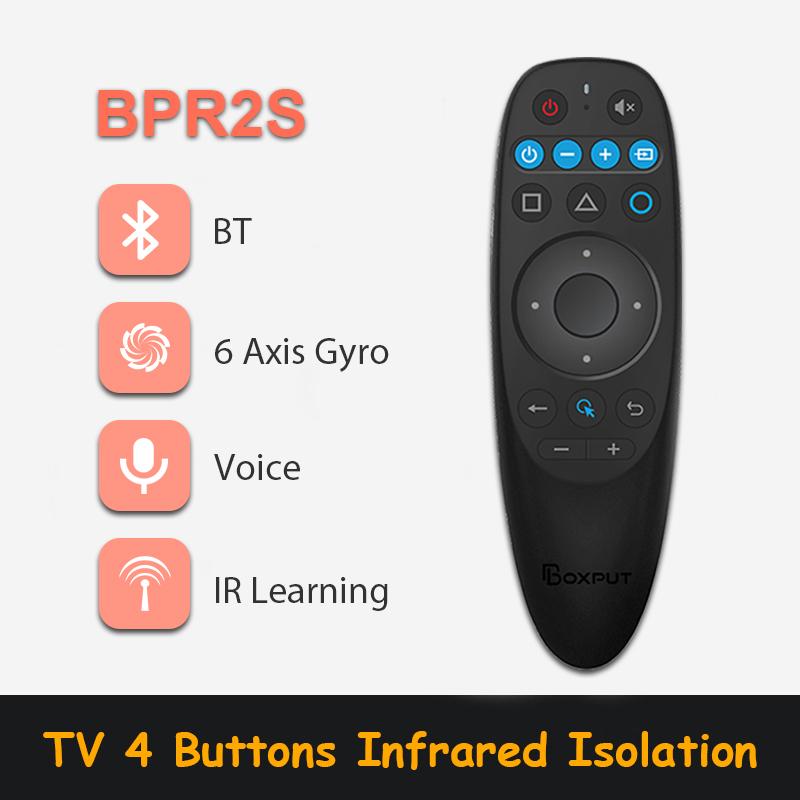 BOXPUT BPR2S Air Mouse Voice Remote Control TvBox Controller Gyroscope IR Learning BT Remote Control For Android Set Top Box 3
