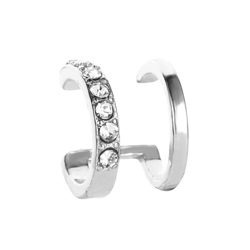 Изысканный Ear Cuff серьга с декором из страз для Женского уха Летнее Поступление Рождественский Ювелирный Подарок