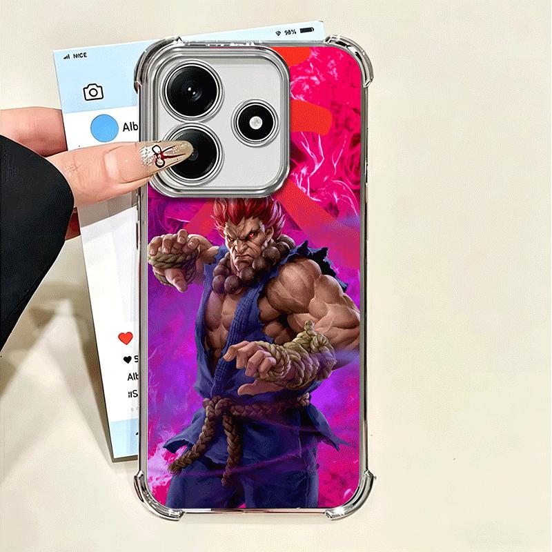 Мягкий чехол S-Street F-Fighters для Xiaomi Poco X7 X8 Pro Max X6 X5 X3 F8 Ultra F7 M8 M7 M5S Redmi 15C 15A 15 14C 13C 12C 13