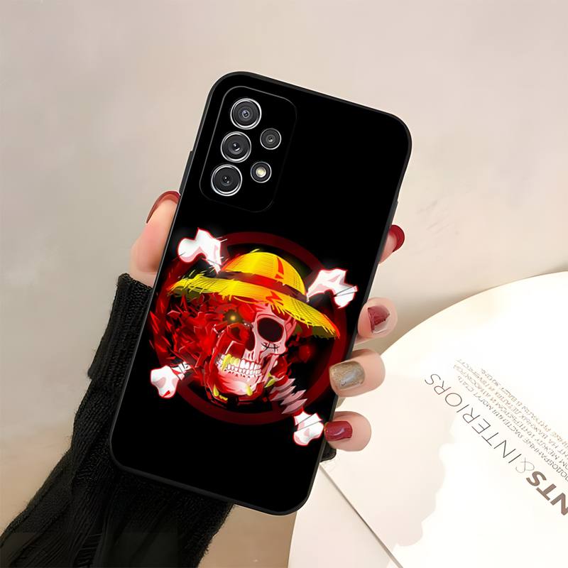 Anime One Piece Luffy Phone Case Fundas For Samsung A50s A52 A51 A72017 A73 A72018 A62018 A50 A13 A53 Macia Shockproof Capa