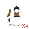 MOC Military Soldier Building Blocks US Infantry West Cowboy Soviet Army Police Game Character Arthur Morgan Gun Bricks Toy Gift