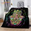 Мягкое плюшевое одеяло Nazar Evil Eye Tree of Life, фланелевое одеяло, одеяло для гостиной, спальни, кровати, дивана, чехол для пикника, детское одеяло