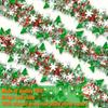 6.5ft Christmas Snowflake Tinsel Garland Faux Greenery Metallic Twist Garland for Indoor Outdoor Porch Window Fireplace Wall Holiday Decor
