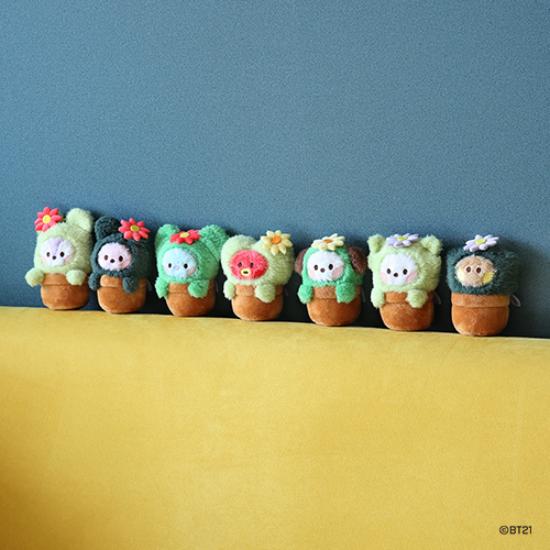 BT21 Брелок для ключей Minini Plush GREEN ver.