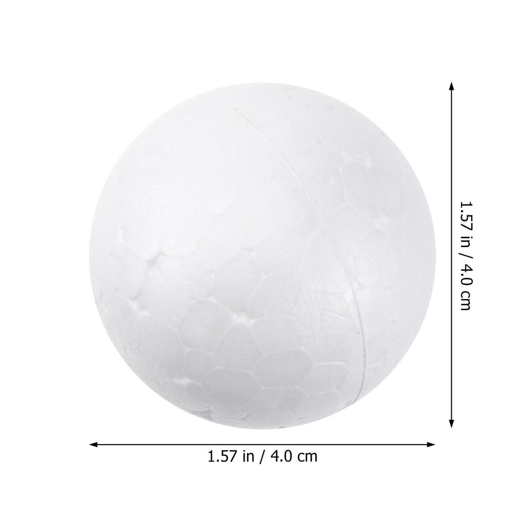 25Pcs 7Cm White Solid Round Polystyrene Balls Craft Spheres for DIY Painting Cutting Gluing Sanding Wedding Christmas Party