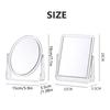 Двустороннее 5-кратное увеличительное зеркало, вращающееся на 360°, зеркало для макияжа, туалетный столик
