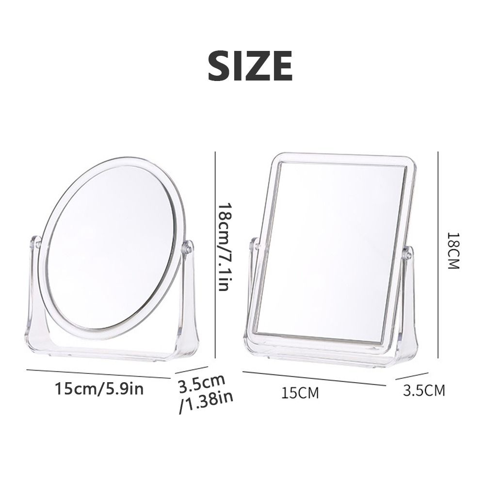Двустороннее 5-кратное увеличительное зеркало, вращающееся на 360°, зеркало для макияжа, туалетный столик