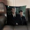 Music PPet Shop Boys Band Cushion Cover Natural Linen Organic Fabric DoubleSided Printing Sofa Home Decor Gift Pillow Case