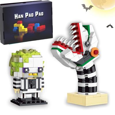 Наборы строительных блоков Beetlejuices Barbaras, фигурка ужасов, игрушки на Хэллоуин, модель странного монстра, игрушки для детей, мальчиков, подарки