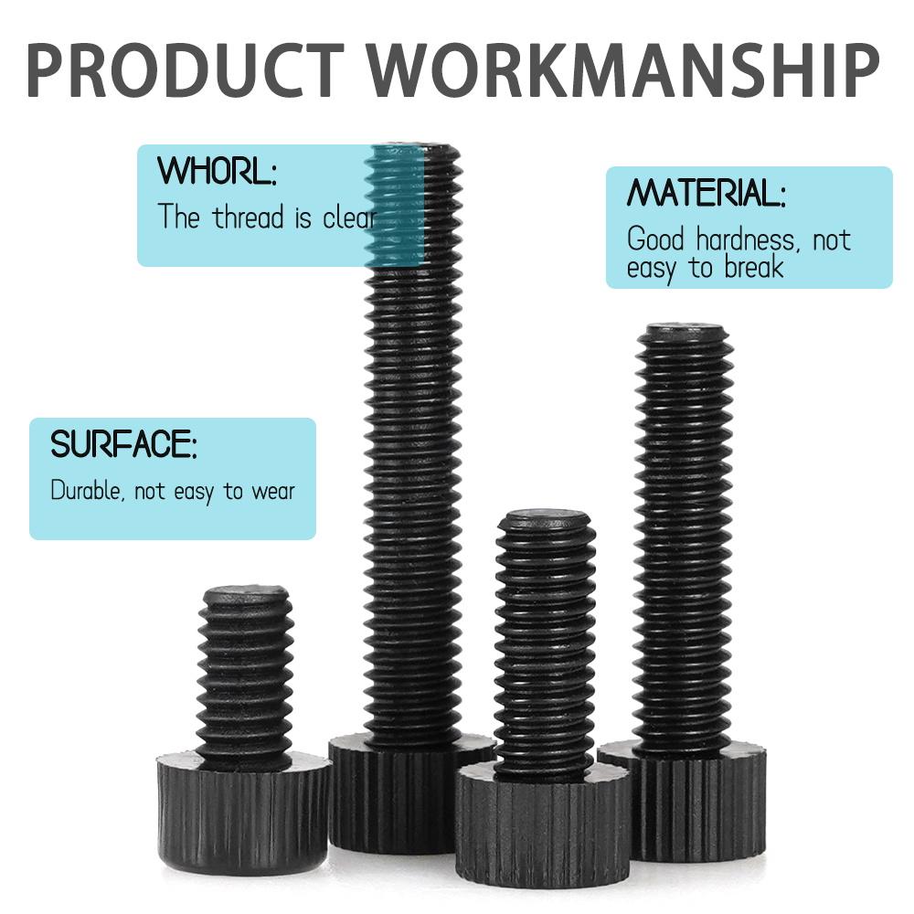 Нейлоновый шестигранный винт с внутренним шестигранником с метрической резьбой Пластиковый шестигранный болт Черный Белый M3 M4 M5