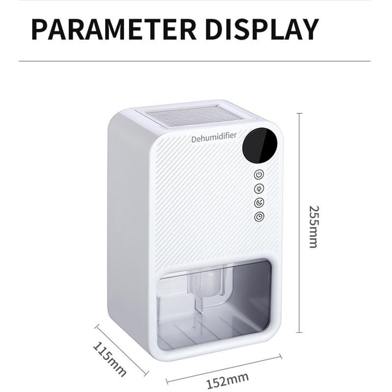 1100ML Large Capacity Intelligent Dehumidifier LCD Screen Display Air Purifier Household Quiet Cycle Air Dryer Machine