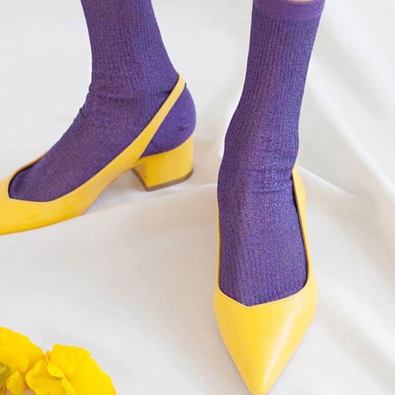 biarritz socks [3set] La La Land pearl see-through socks 7 colors