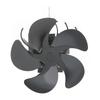 652F 5-Blade Heat Powered Stove Fan for Wood Log Eco Friendly Larger Air on Chimney for Wood Log for Burner Fireplace Qu