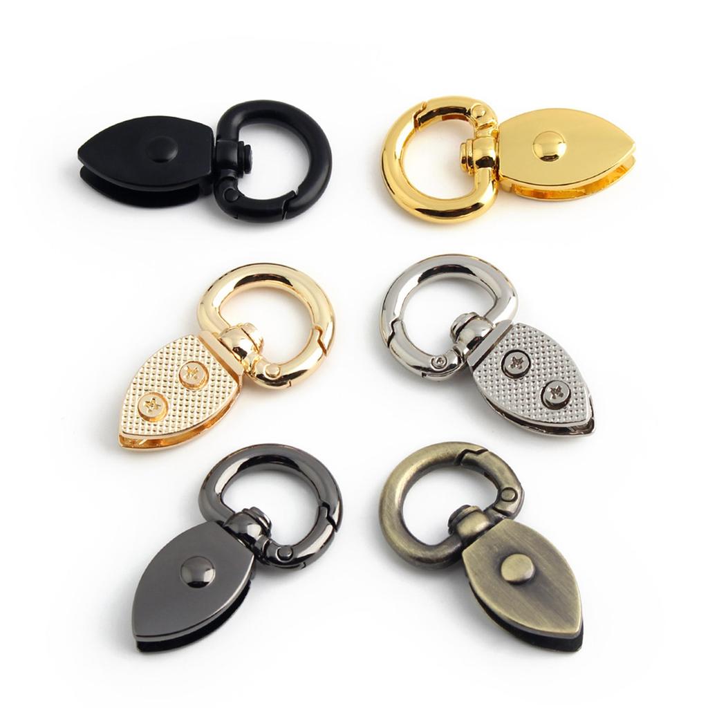 2 шт. Античная металлическая пружинная застежка Соединитель ремня сумки Сверхпрочная боковая пряжка-замок для DIY аксессуаров для сумки